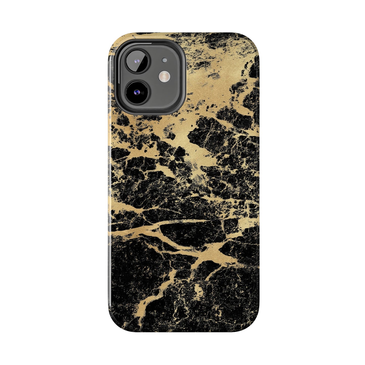 Black And Gold Marble Tough Phone Cases