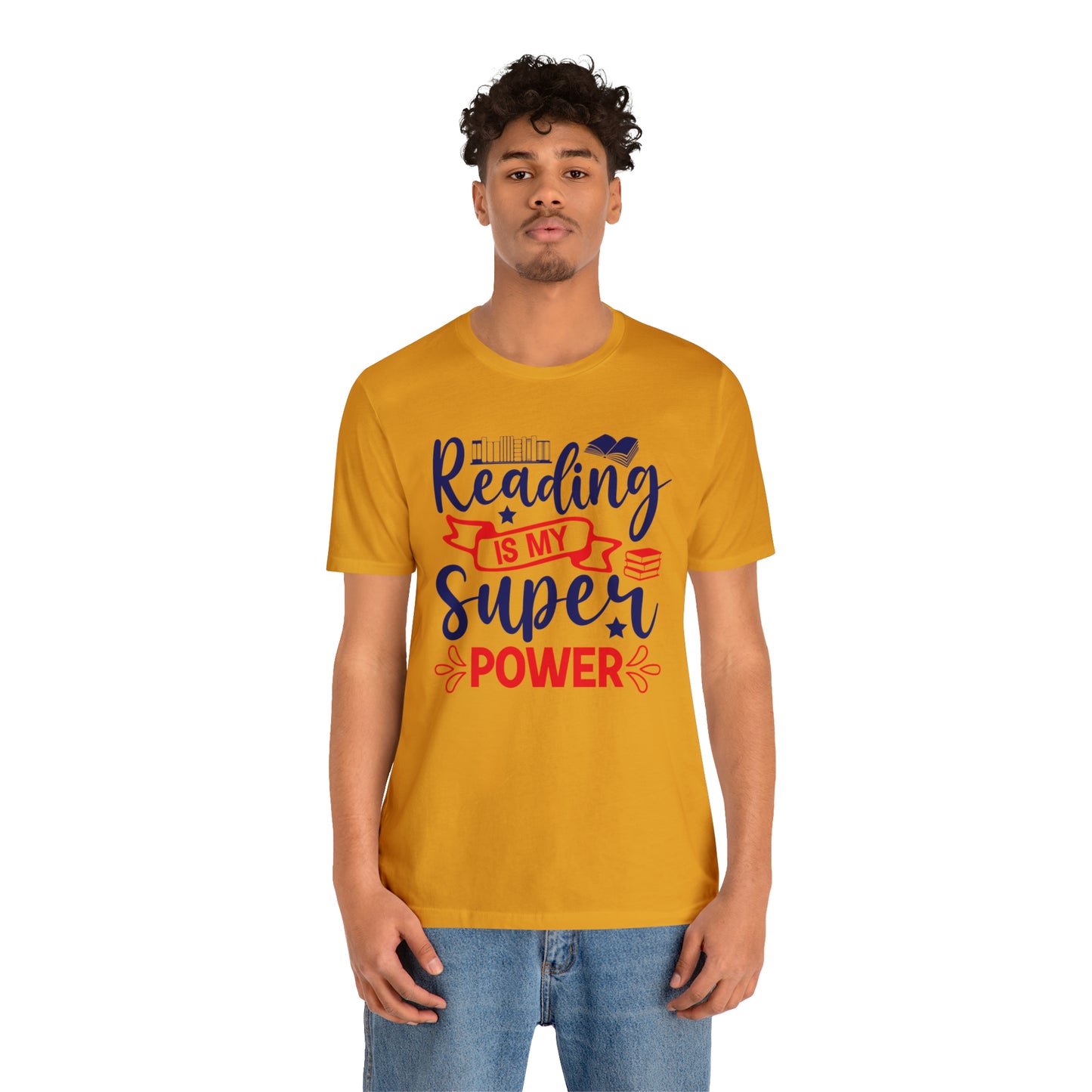 Reading Is My Super Power Short Sleeve Tee