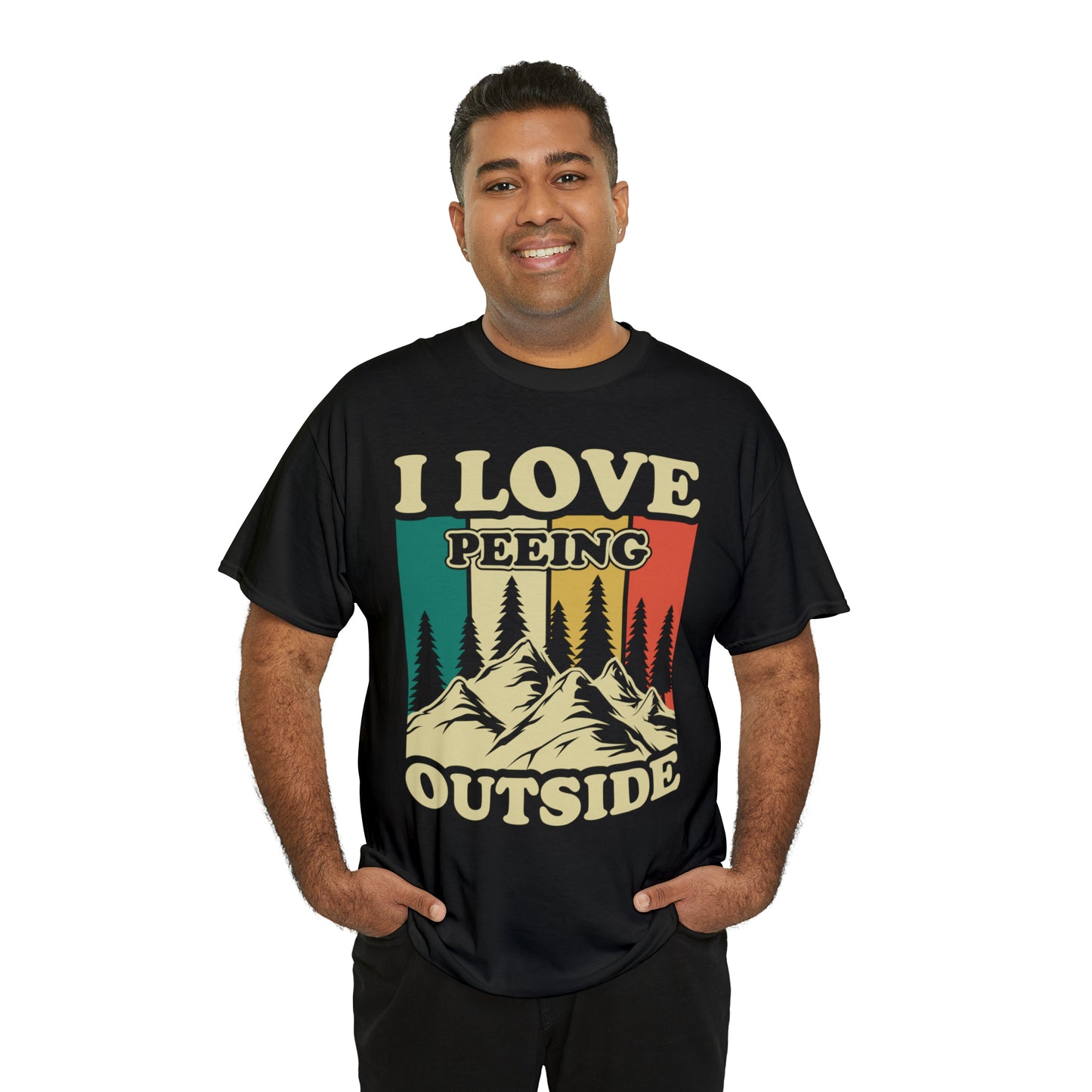 Retro Vintage Camping T-Shirt I Love Peeing Outside