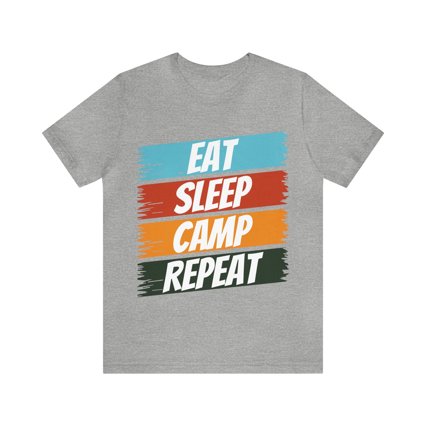 Eat Sleep Camp Repeat Short Sleeve Tee
