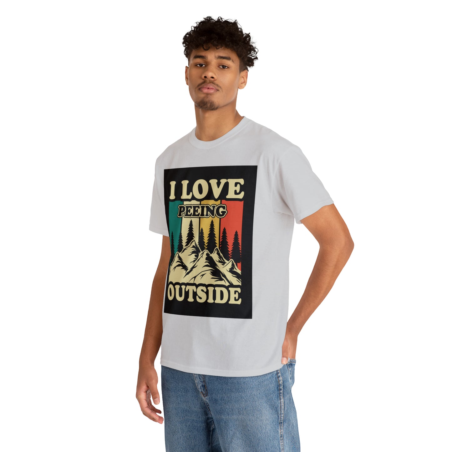 Retro Vintage Camping T-Shirt I Love Peeing Outside