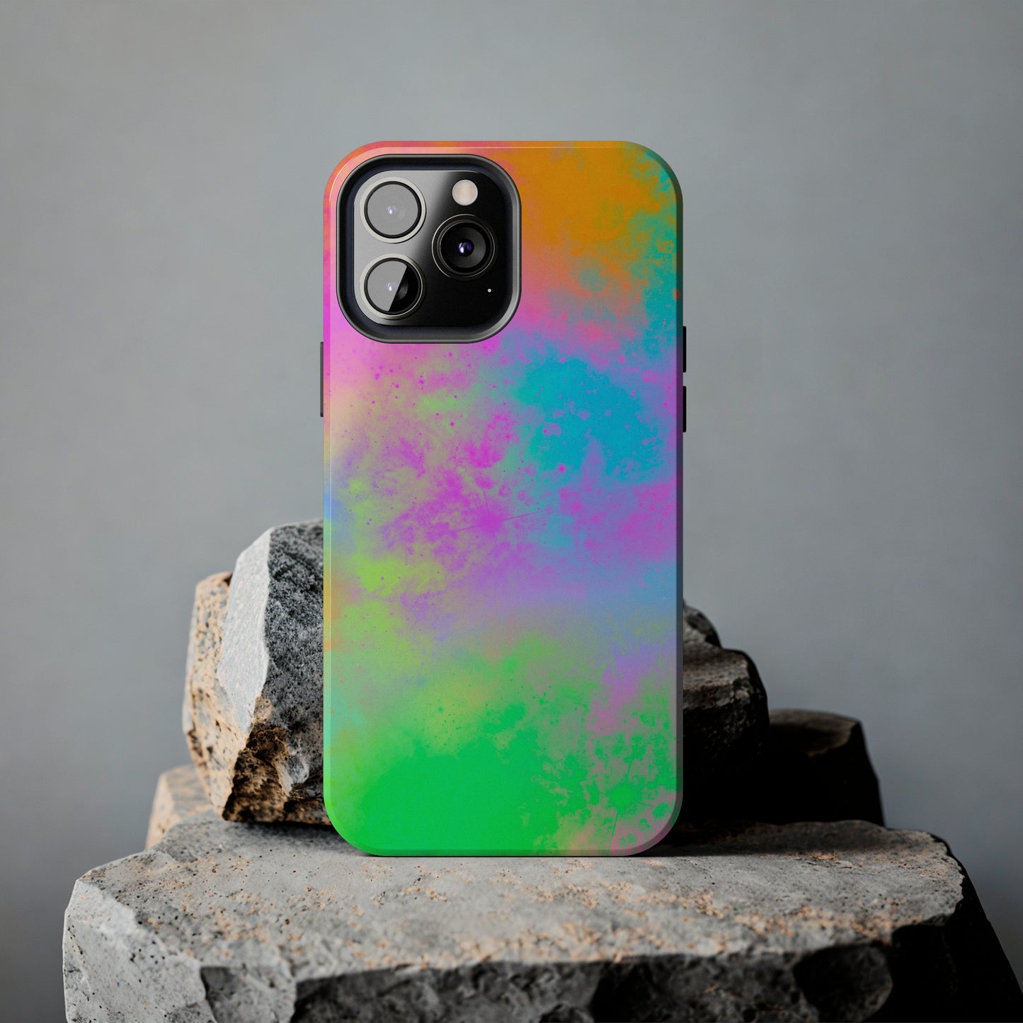 Neon Galaxy Tough Phone Cases