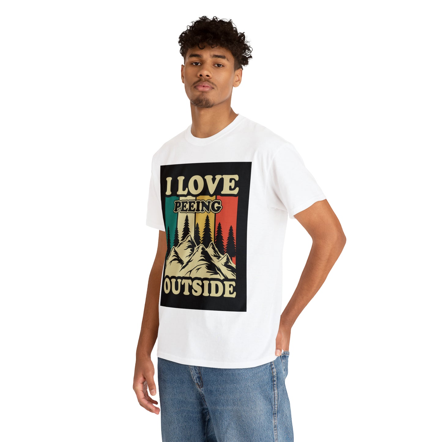 Retro Vintage Camping T-Shirt I Love Peeing Outside