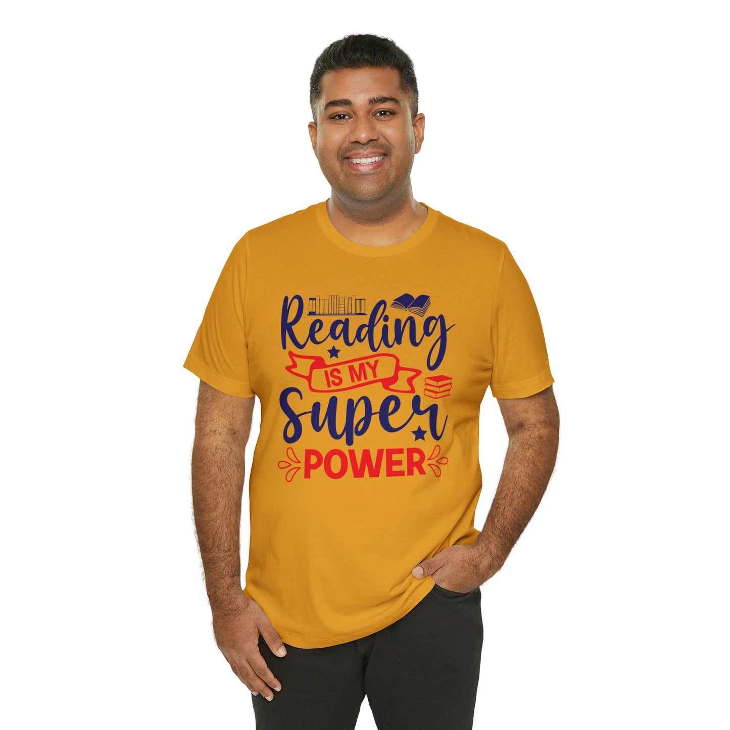 Reading Is My Super Power Short Sleeve Tee