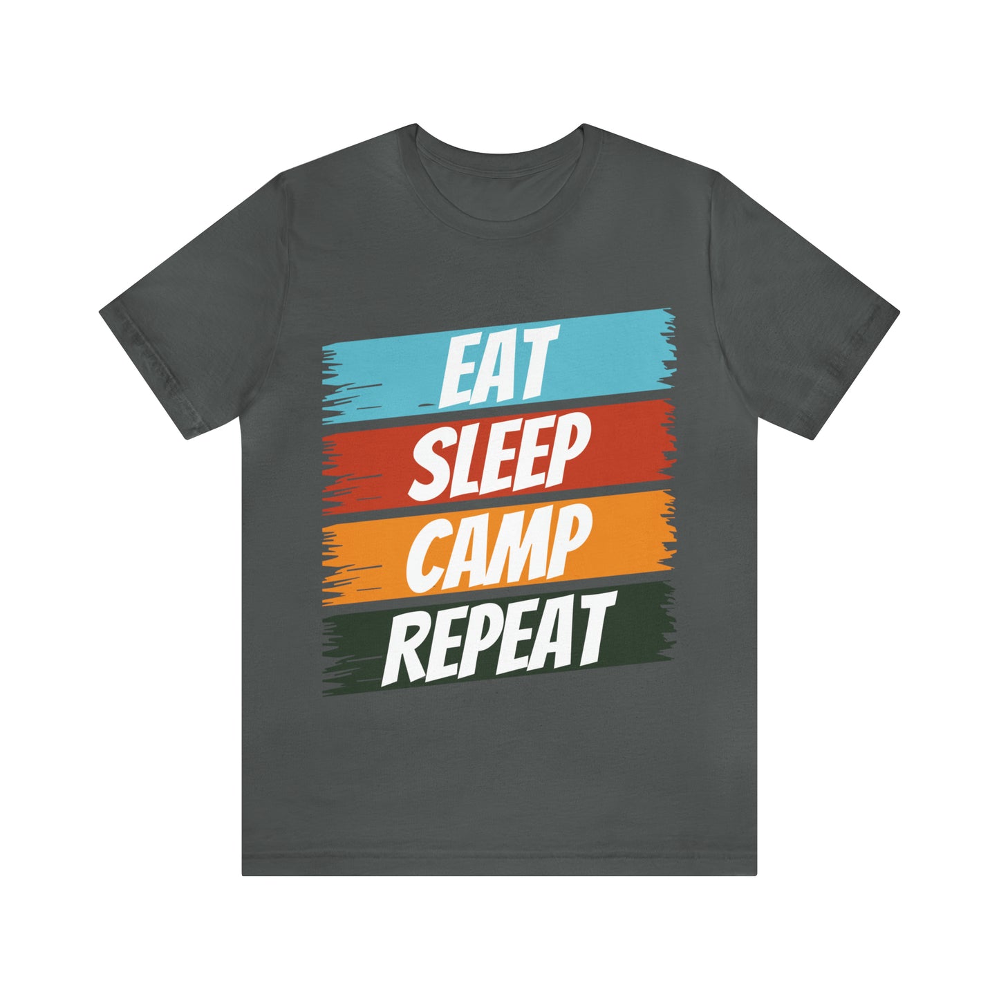Eat Sleep Camp Repeat Short Sleeve Tee