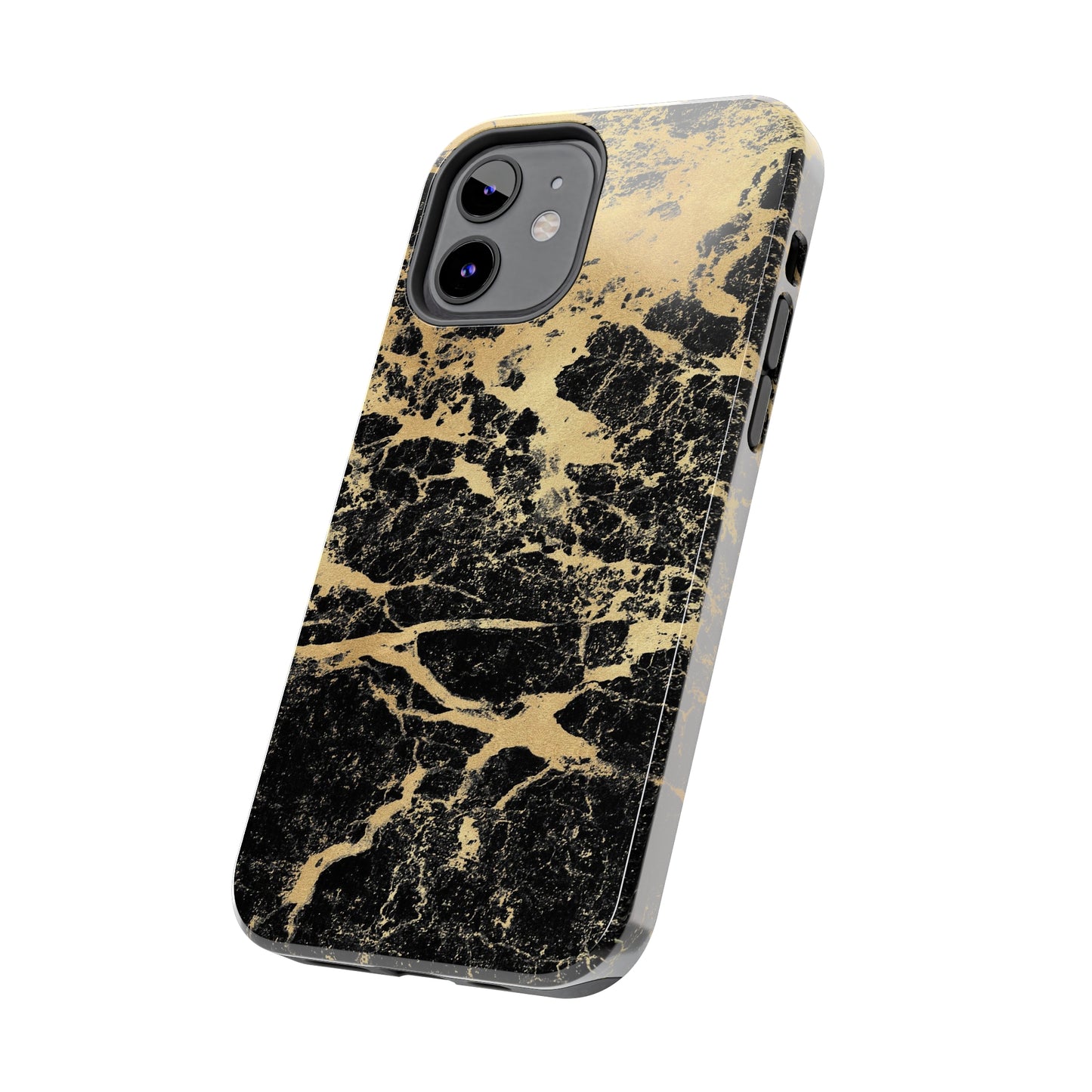 Black And Gold Marble Tough Phone Cases