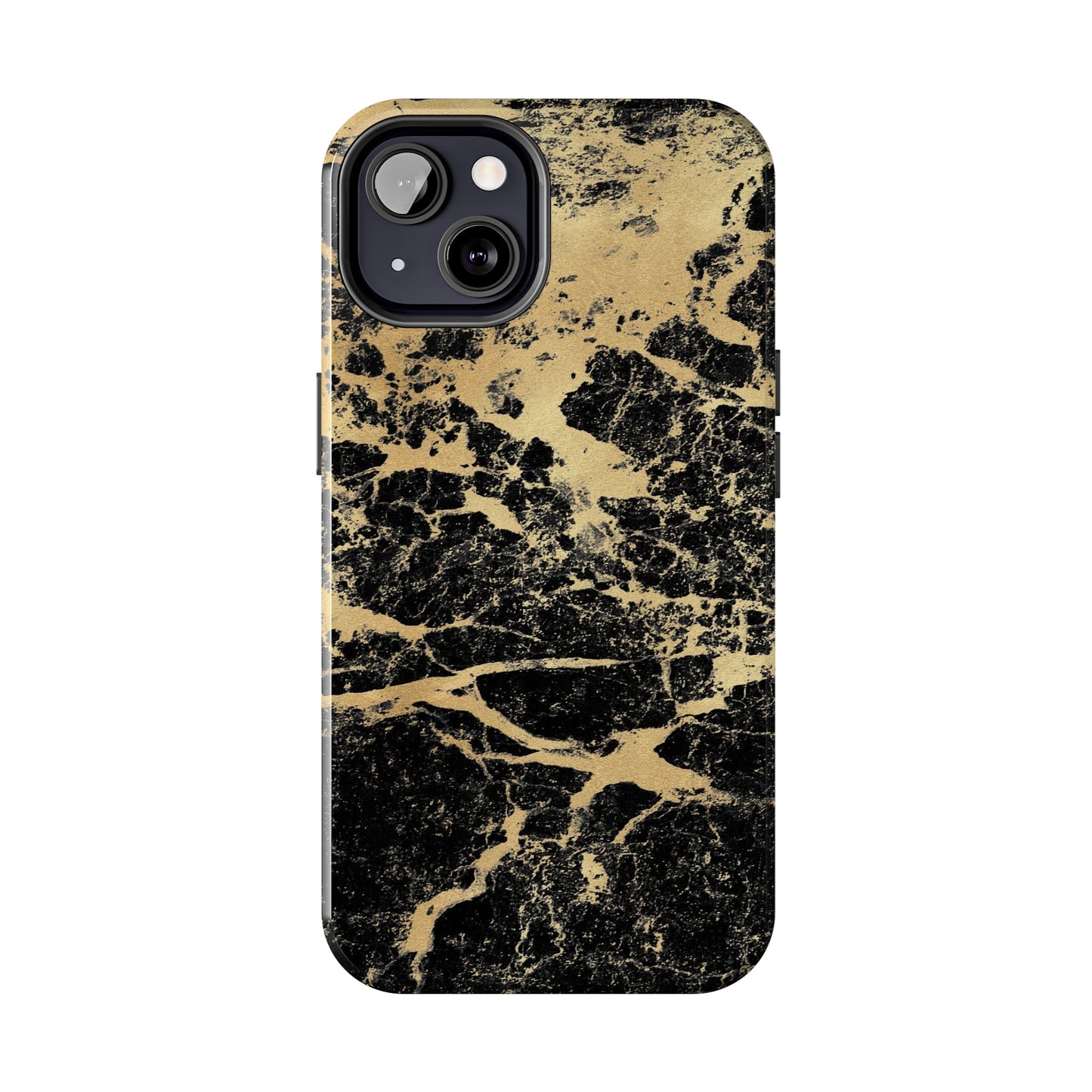 Black And Gold Marble Tough Phone Cases