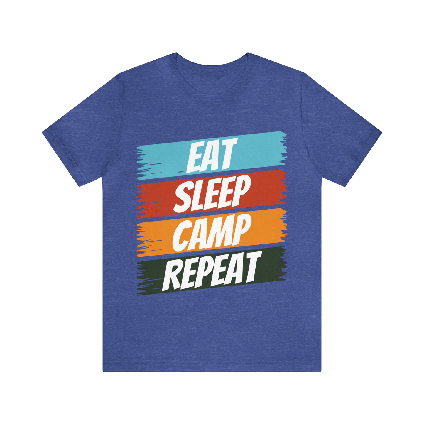 Eat Sleep Camp Repeat Short Sleeve Tee