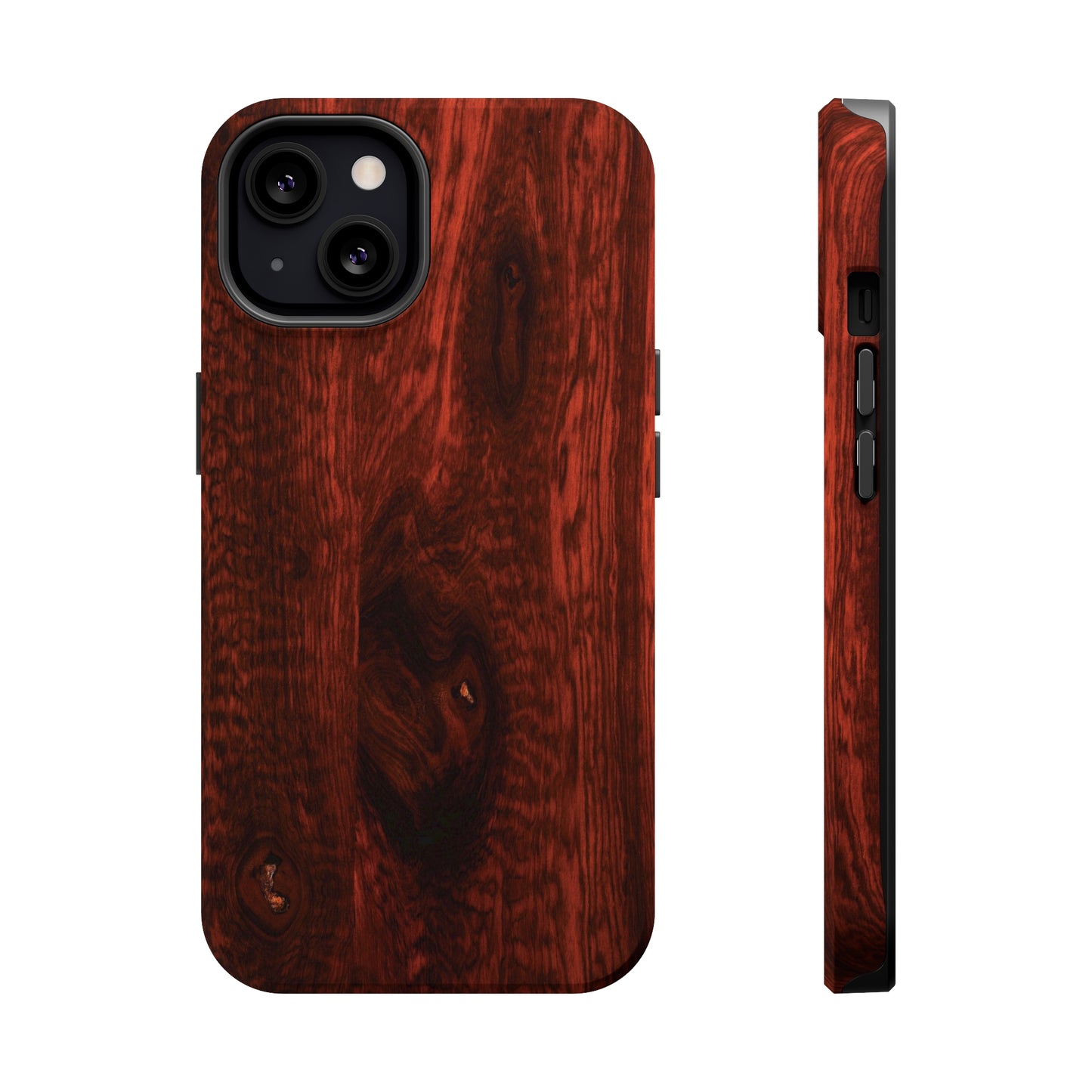 Dark Red Hardwood MagSafe Tough Cases