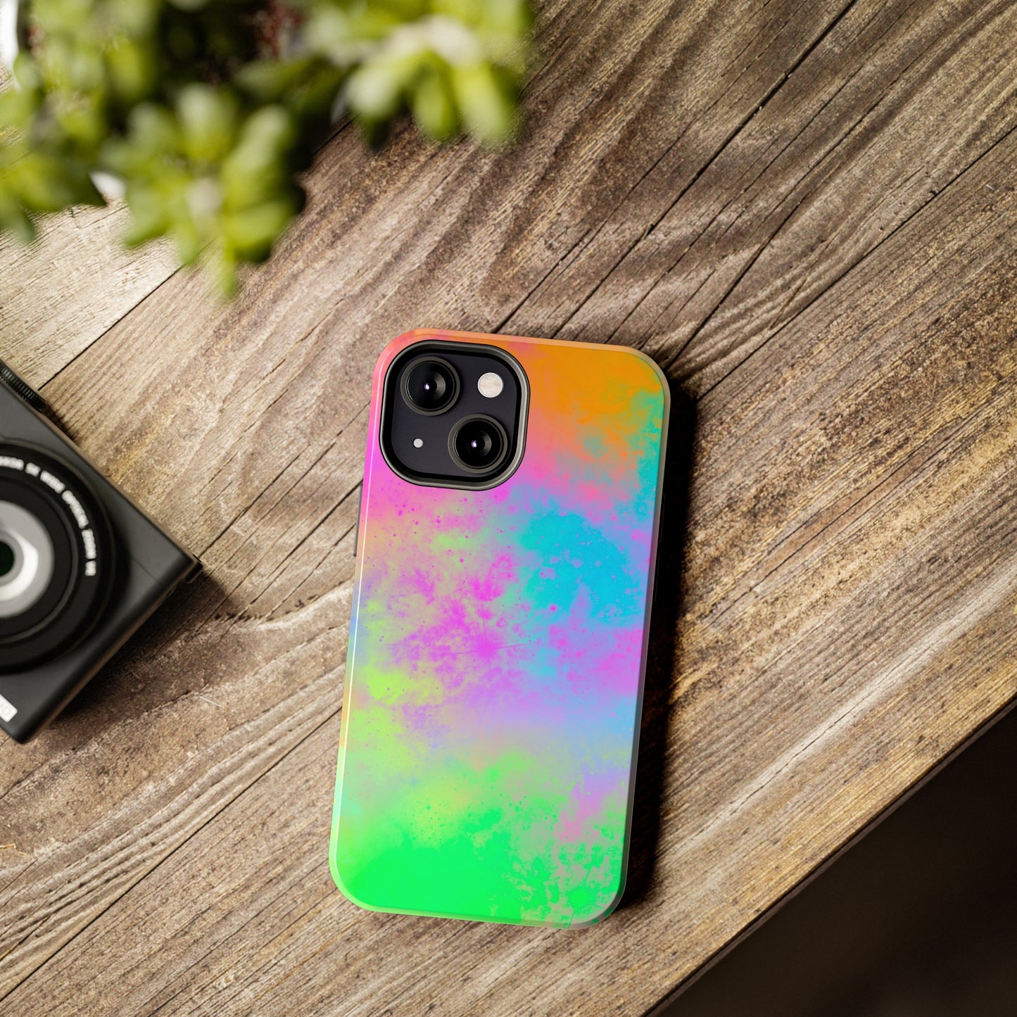 Neon Galaxy Tough Phone Cases