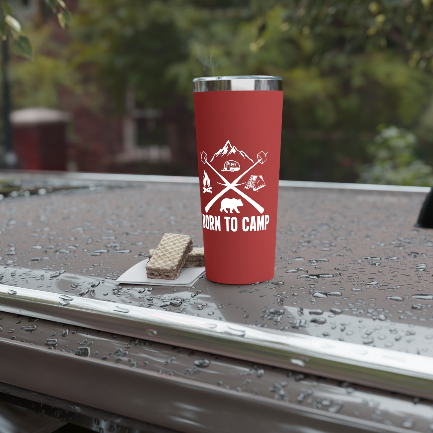 Copper Vacuum Insulated Tumbler, 22oz Born To Camp