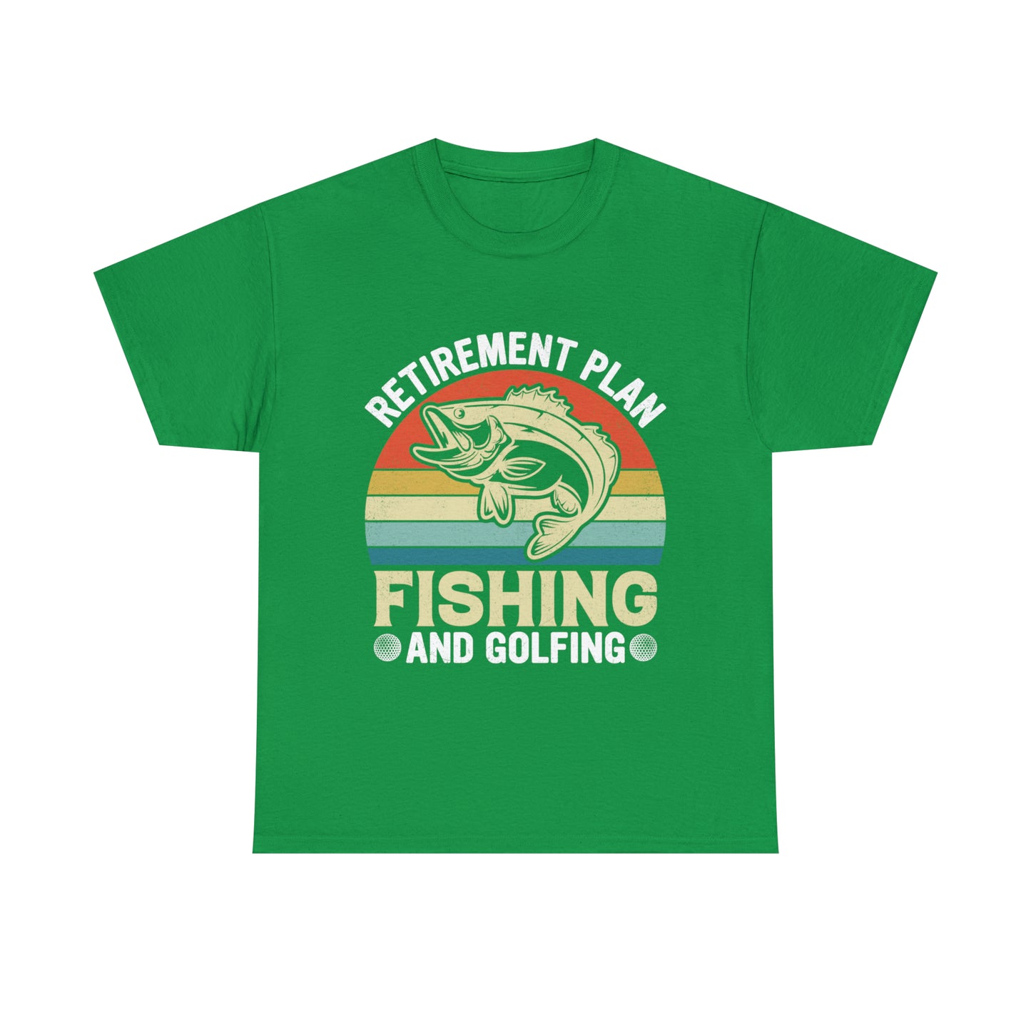 Retirement Plan Fishing Retro Tee Shirt