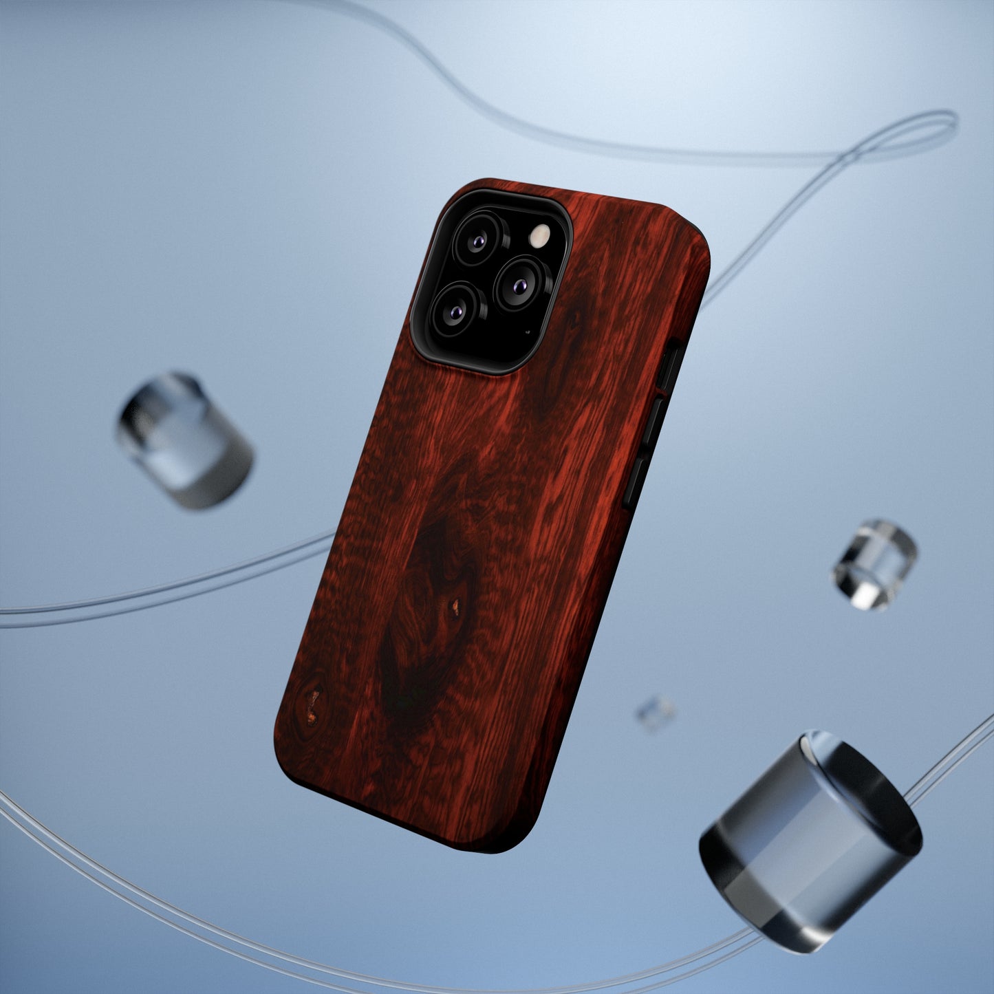 Dark Red Hardwood MagSafe Tough Cases