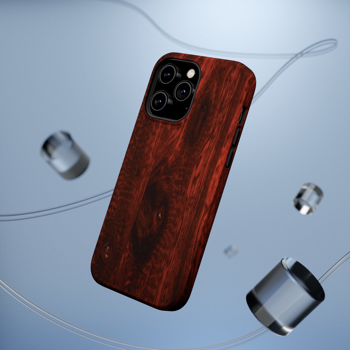 Dark Red Hardwood MagSafe Tough Cases