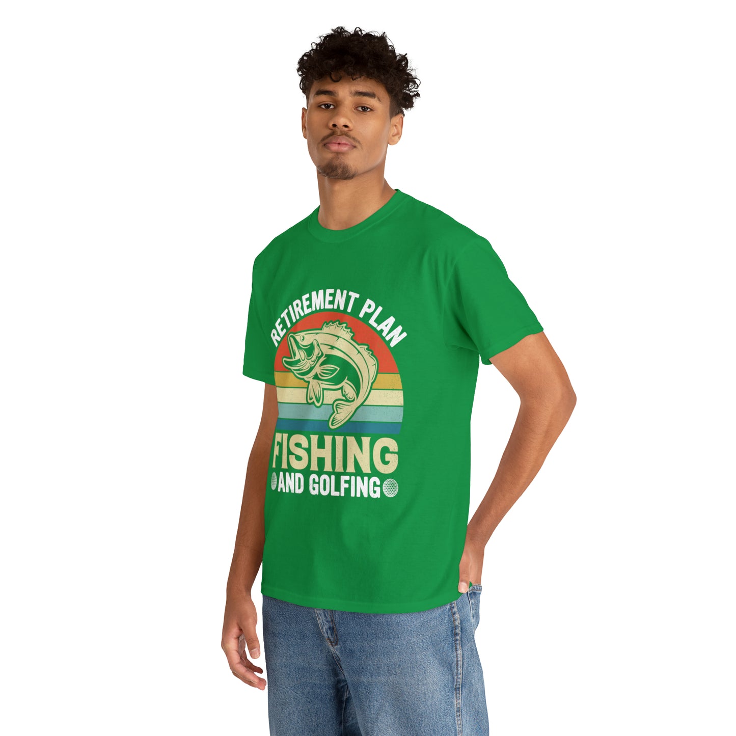 Retirement Plan Fishing Retro Tee Shirt