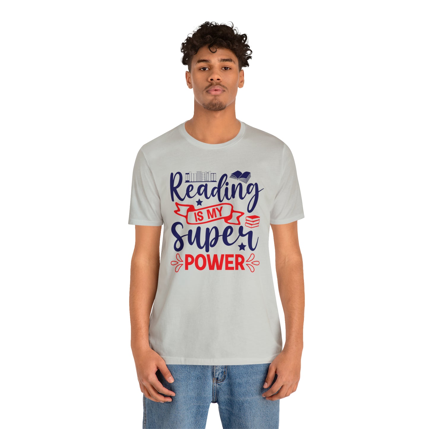 Reading Is My Super Power Short Sleeve Tee