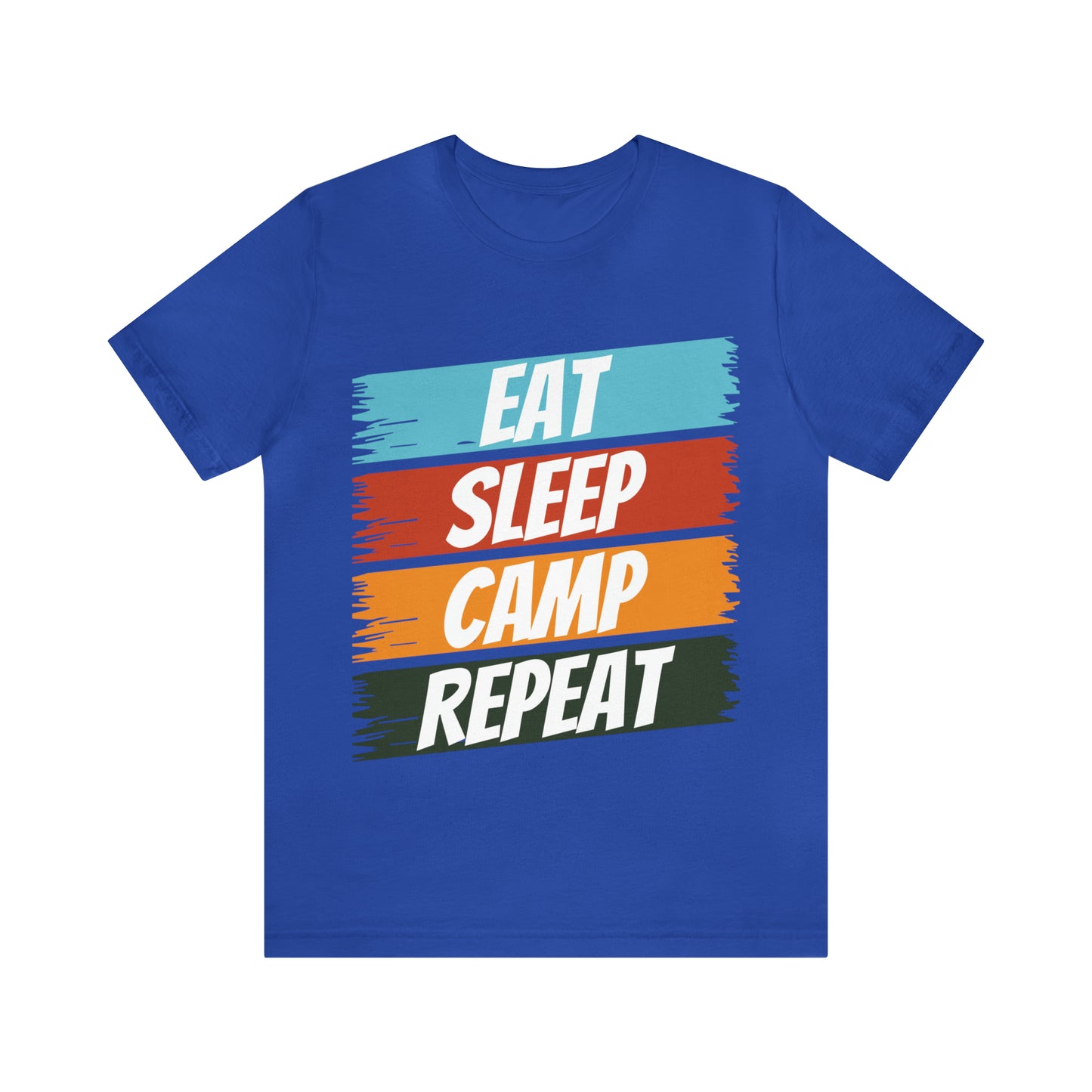 Eat Sleep Camp Repeat Short Sleeve Tee