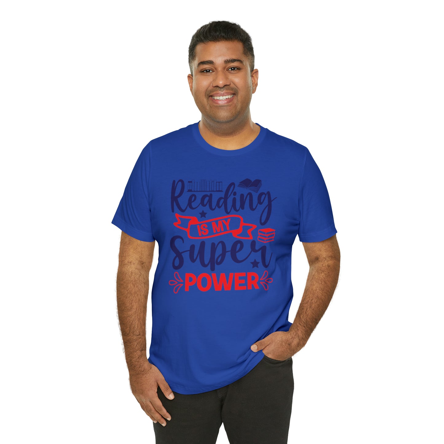 Reading Is My Super Power Short Sleeve Tee