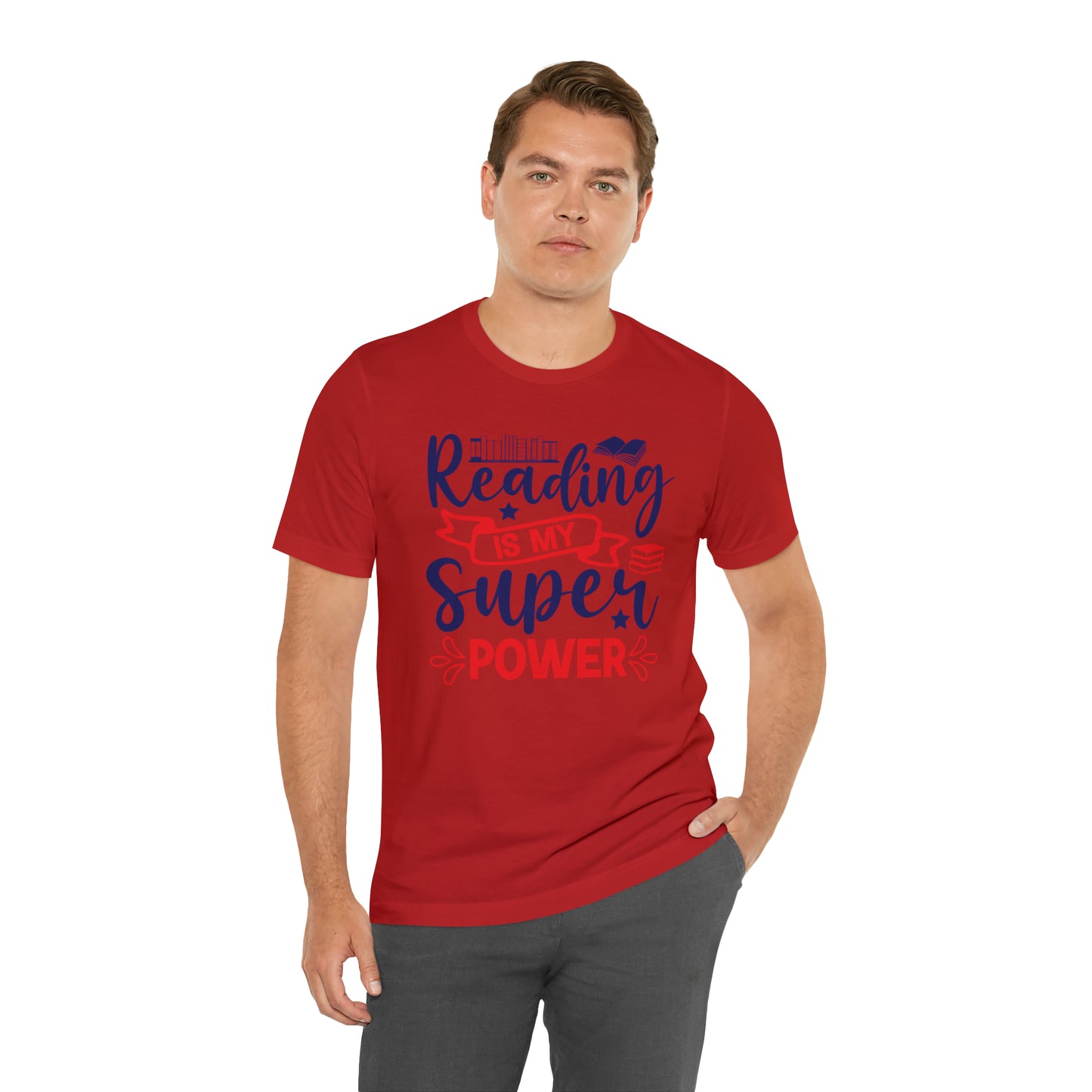 Reading Is My Super Power Short Sleeve Tee