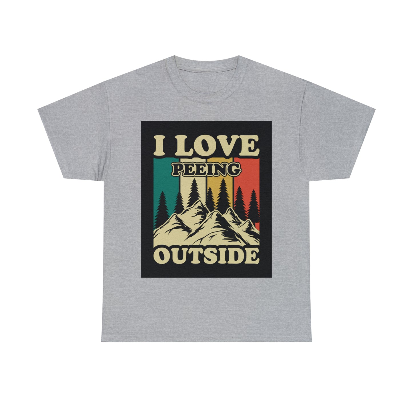 Retro Vintage Camping T-Shirt I Love Peeing Outside