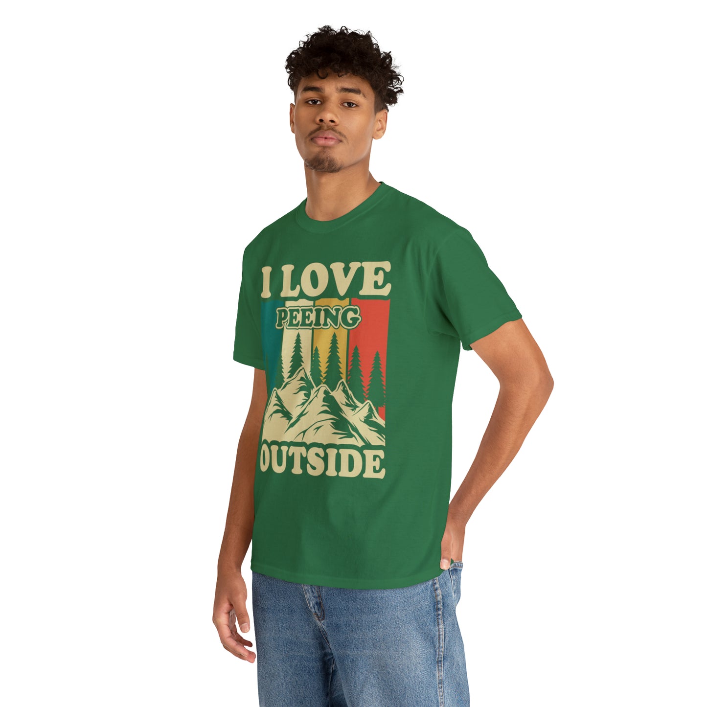 Retro Vintage Camping T-Shirt I Love Peeing Outside
