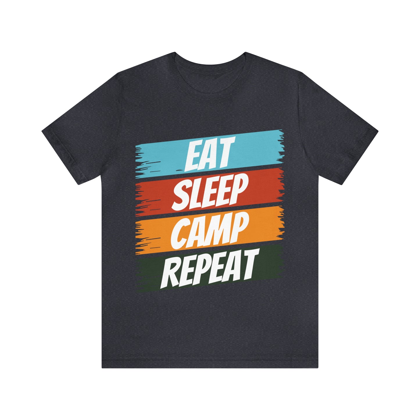 Eat Sleep Camp Repeat Short Sleeve Tee