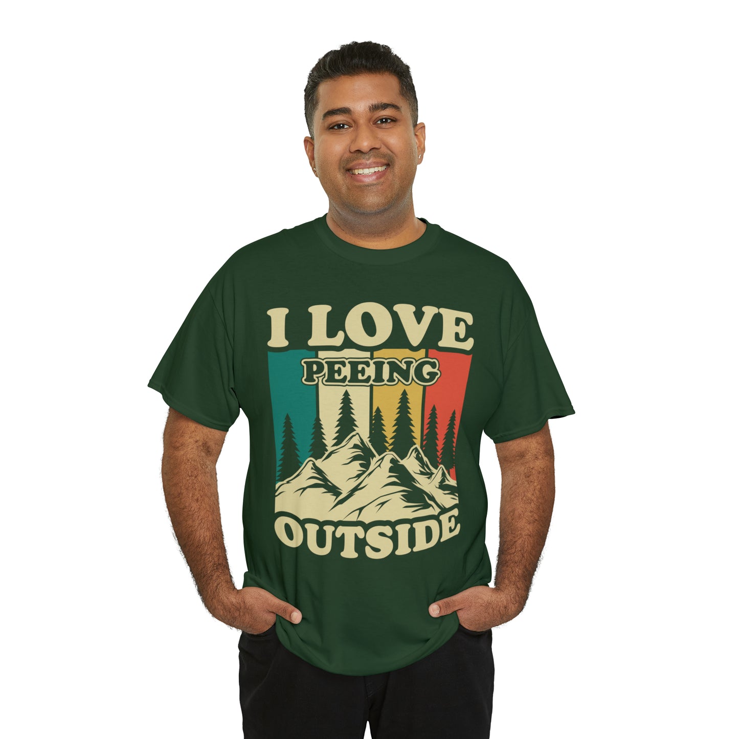 Retro Vintage Camping T-Shirt I Love Peeing Outside