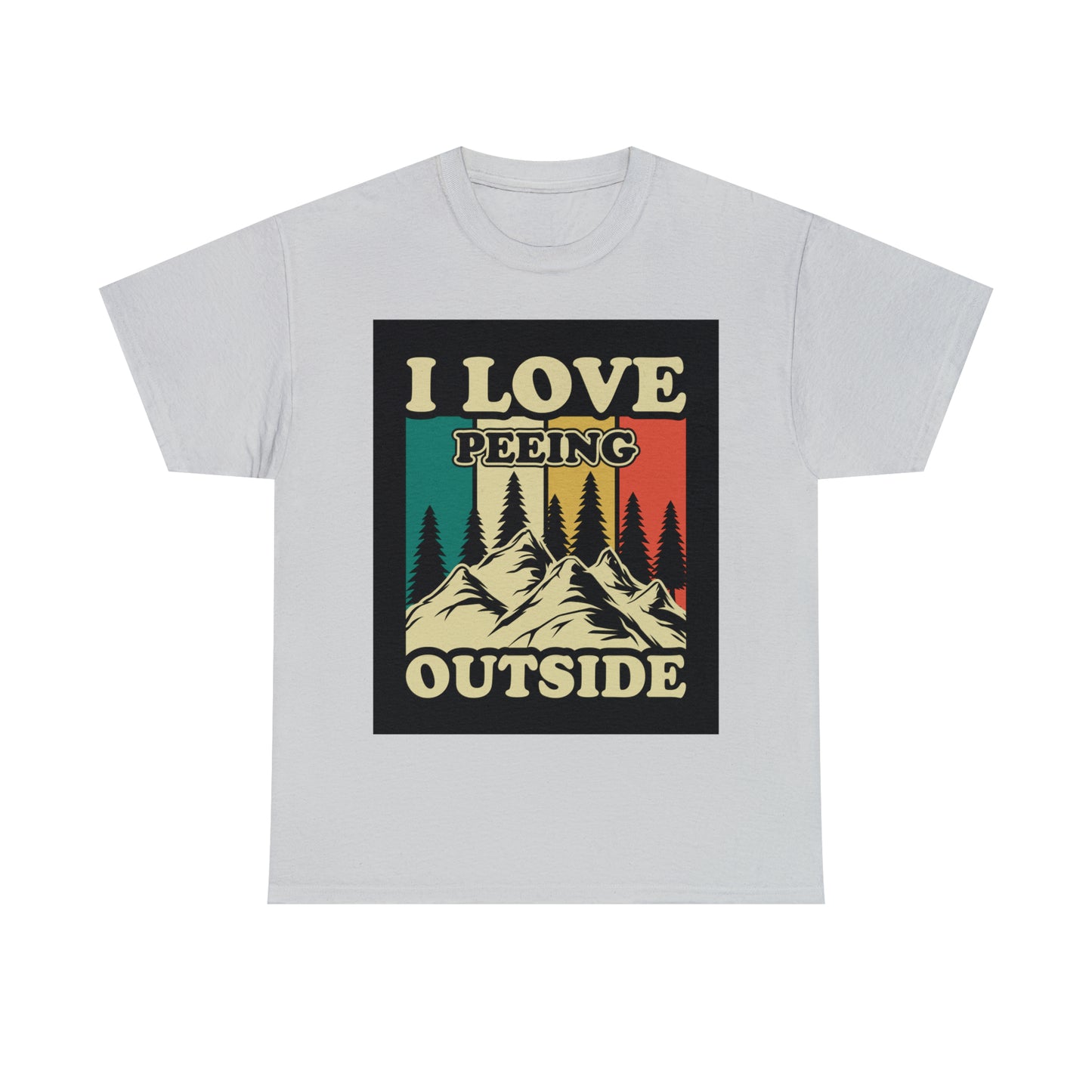 Retro Vintage Camping T-Shirt I Love Peeing Outside