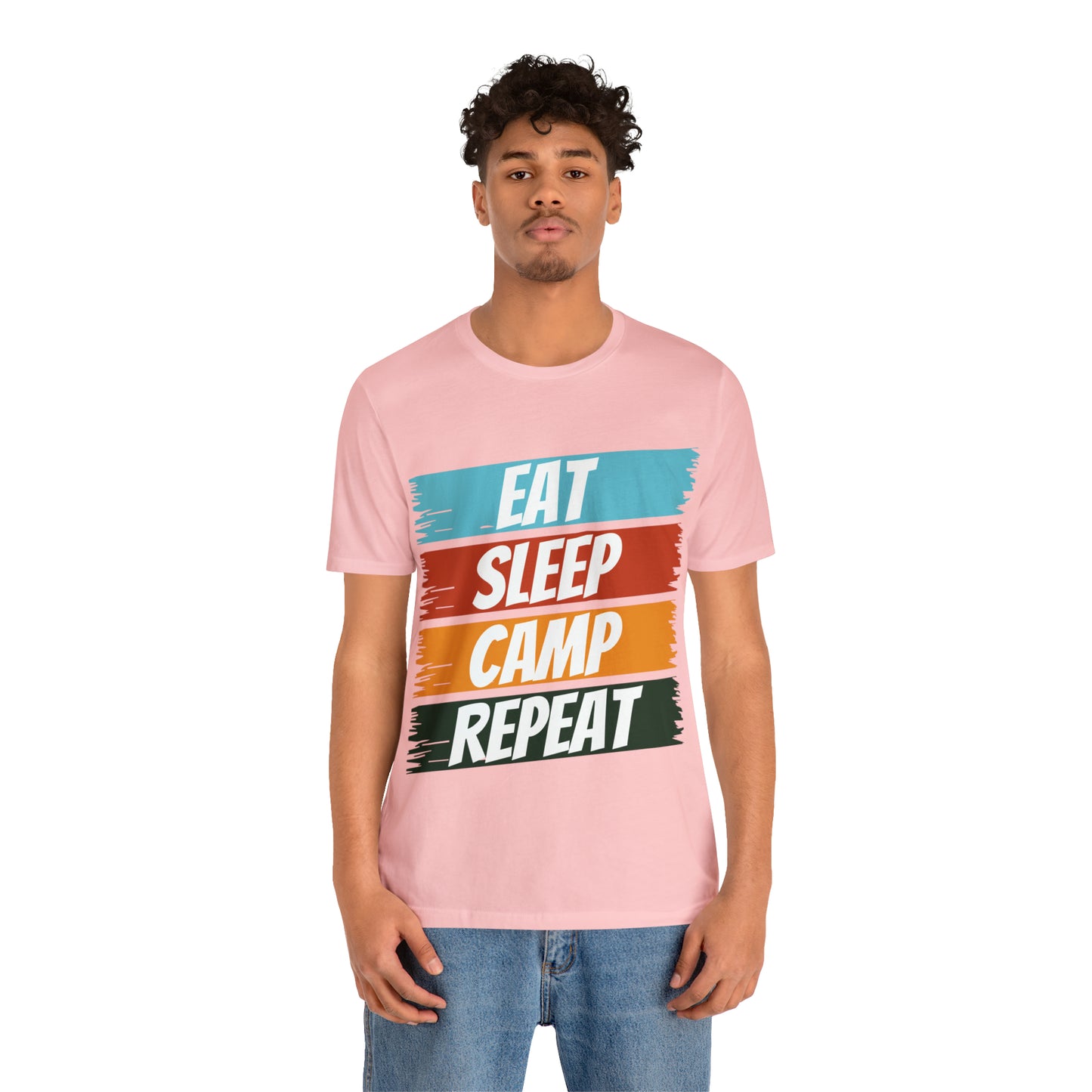 Eat Sleep Camp Repeat Short Sleeve Tee