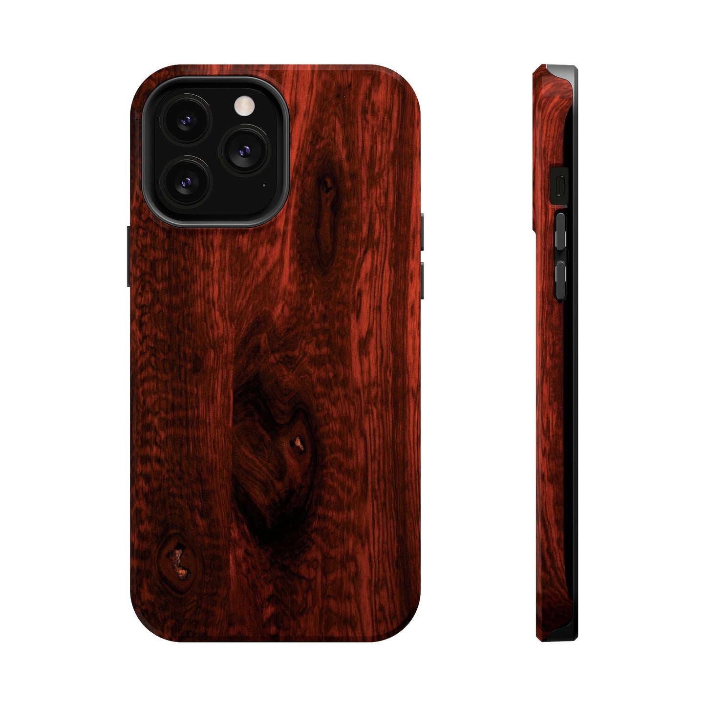 Dark Red Hardwood MagSafe Tough Cases