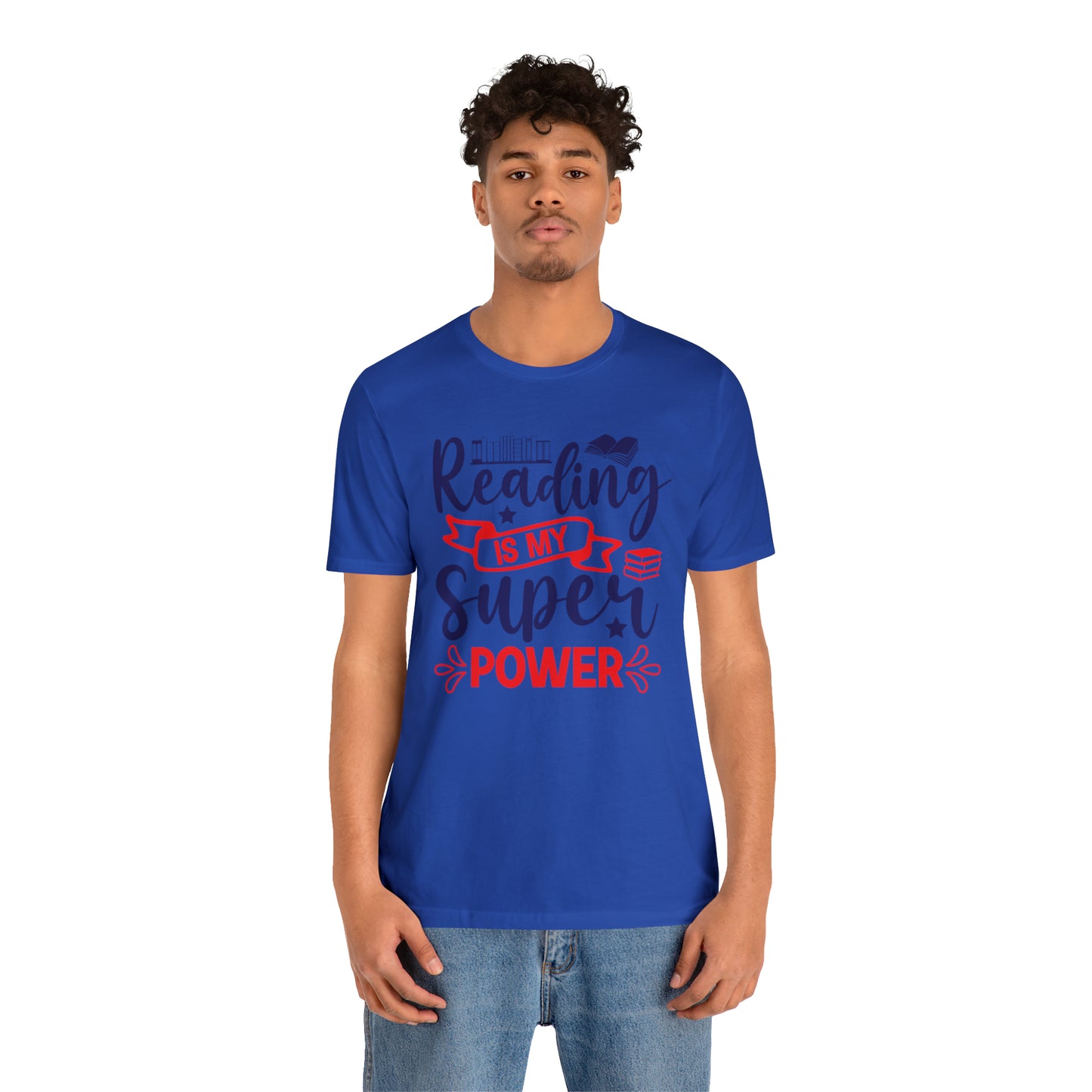 Reading Is My Super Power Short Sleeve Tee