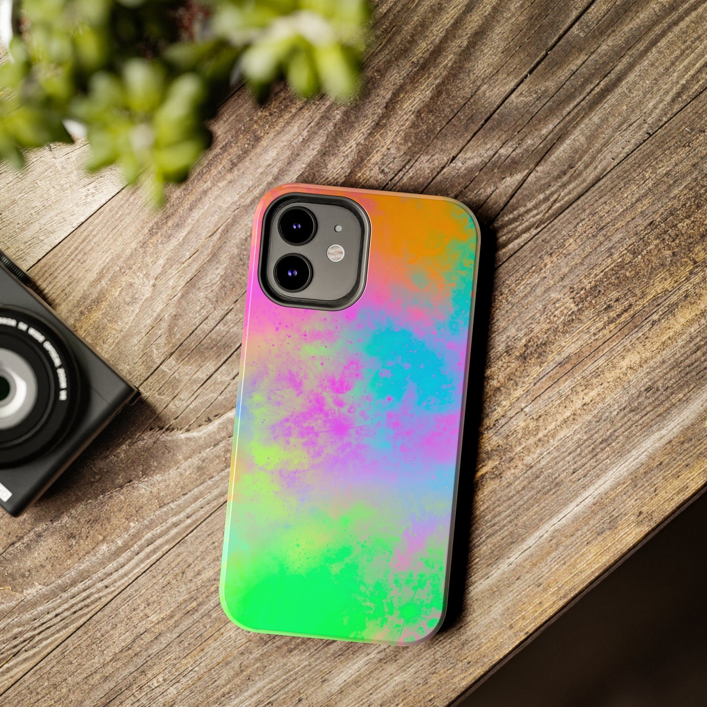 Neon Galaxy Tough Phone Cases