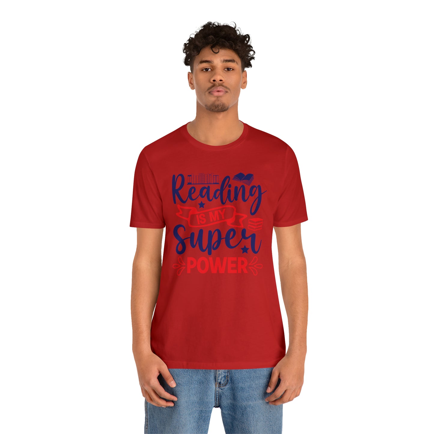 Reading Is My Super Power Short Sleeve Tee