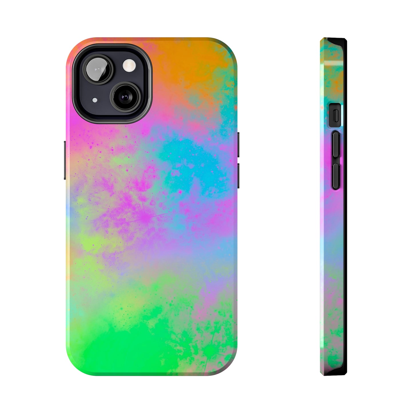 Neon Galaxy Tough Phone Cases