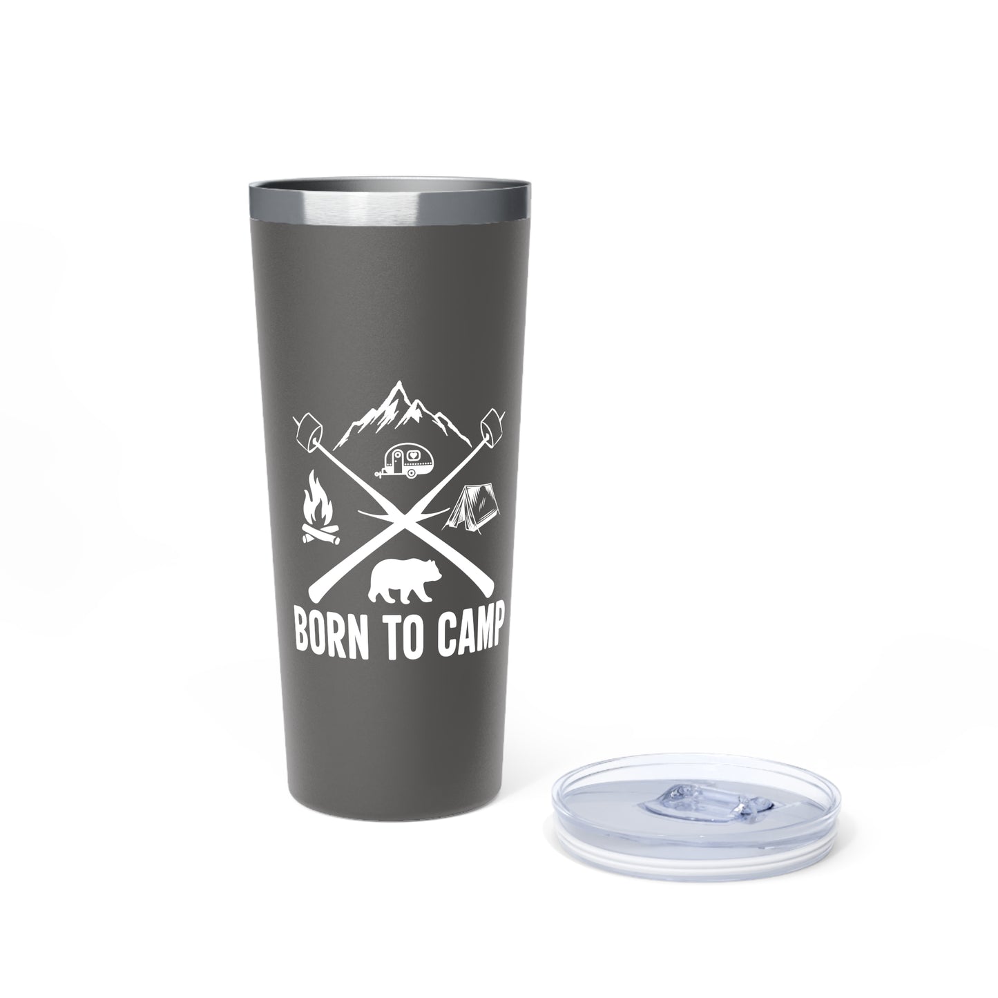 Copper Vacuum Insulated Tumbler, 22oz Born To Camp
