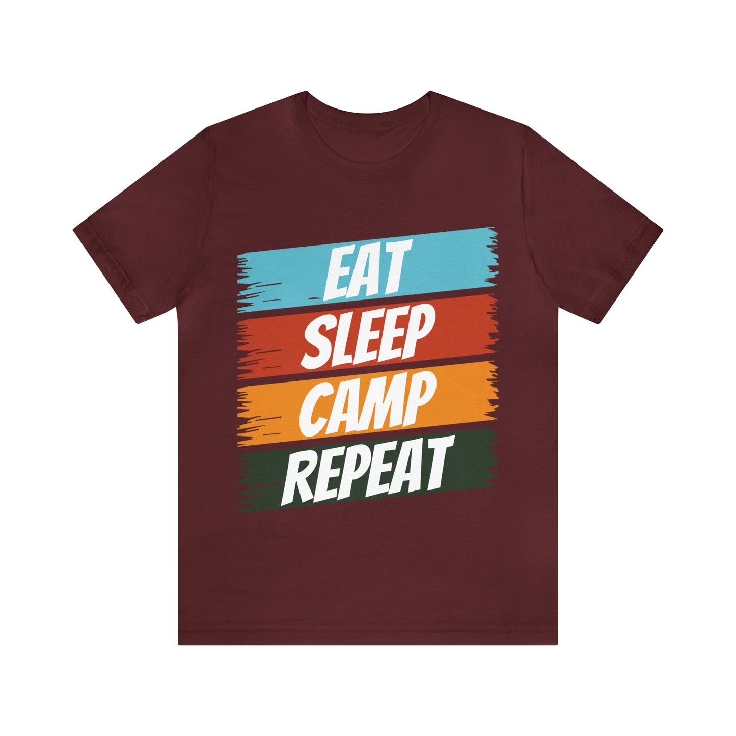 Eat Sleep Camp Repeat Short Sleeve Tee