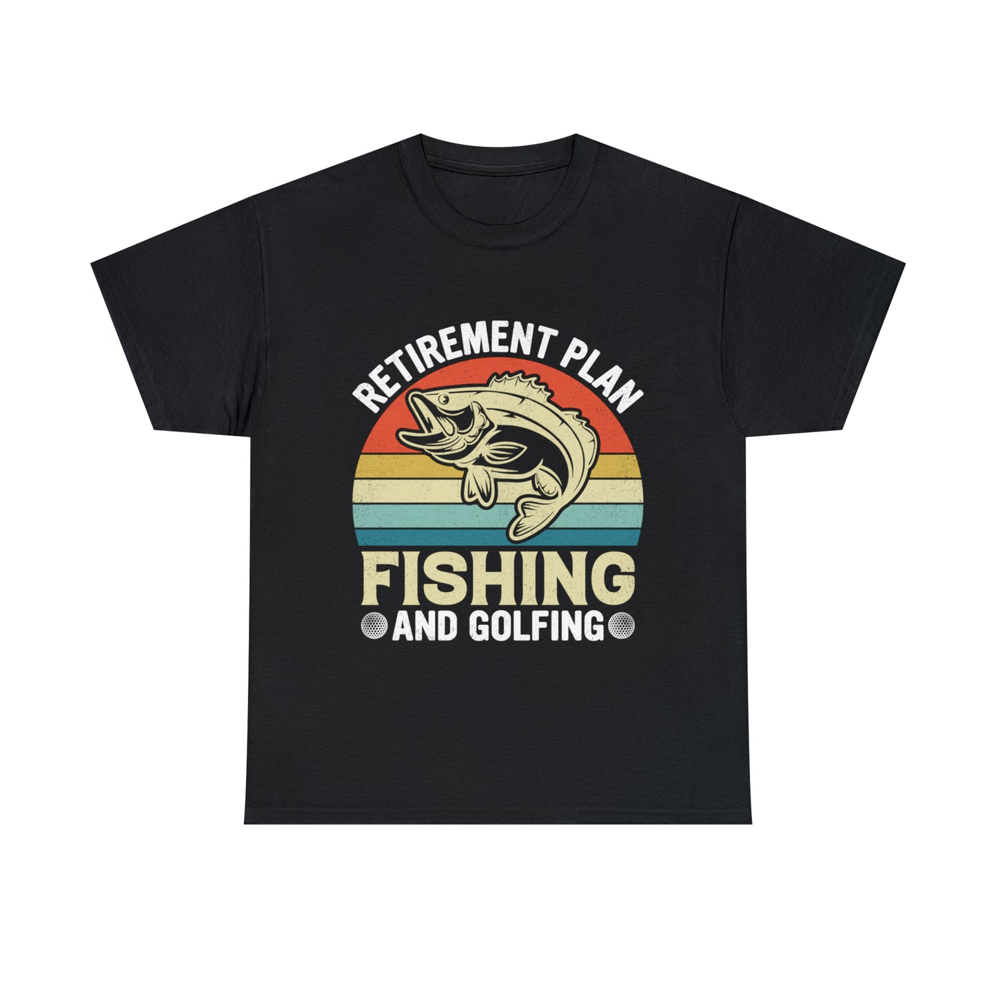 Retirement Plan Fishing Retro Tee Shirt