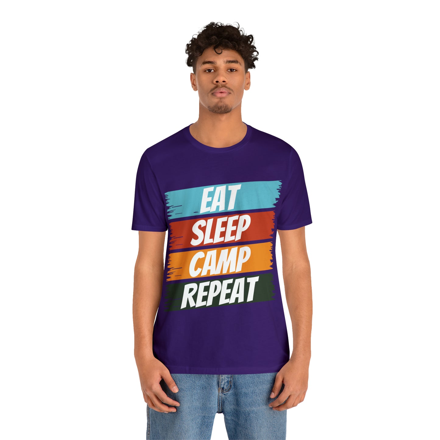 Eat Sleep Camp Repeat Short Sleeve Tee