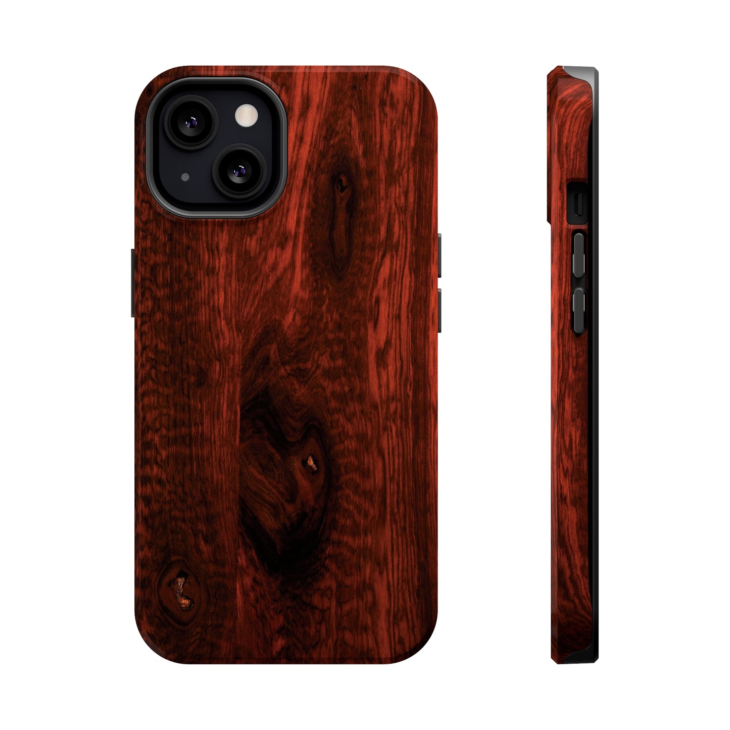 Dark Red Hardwood MagSafe Tough Cases
