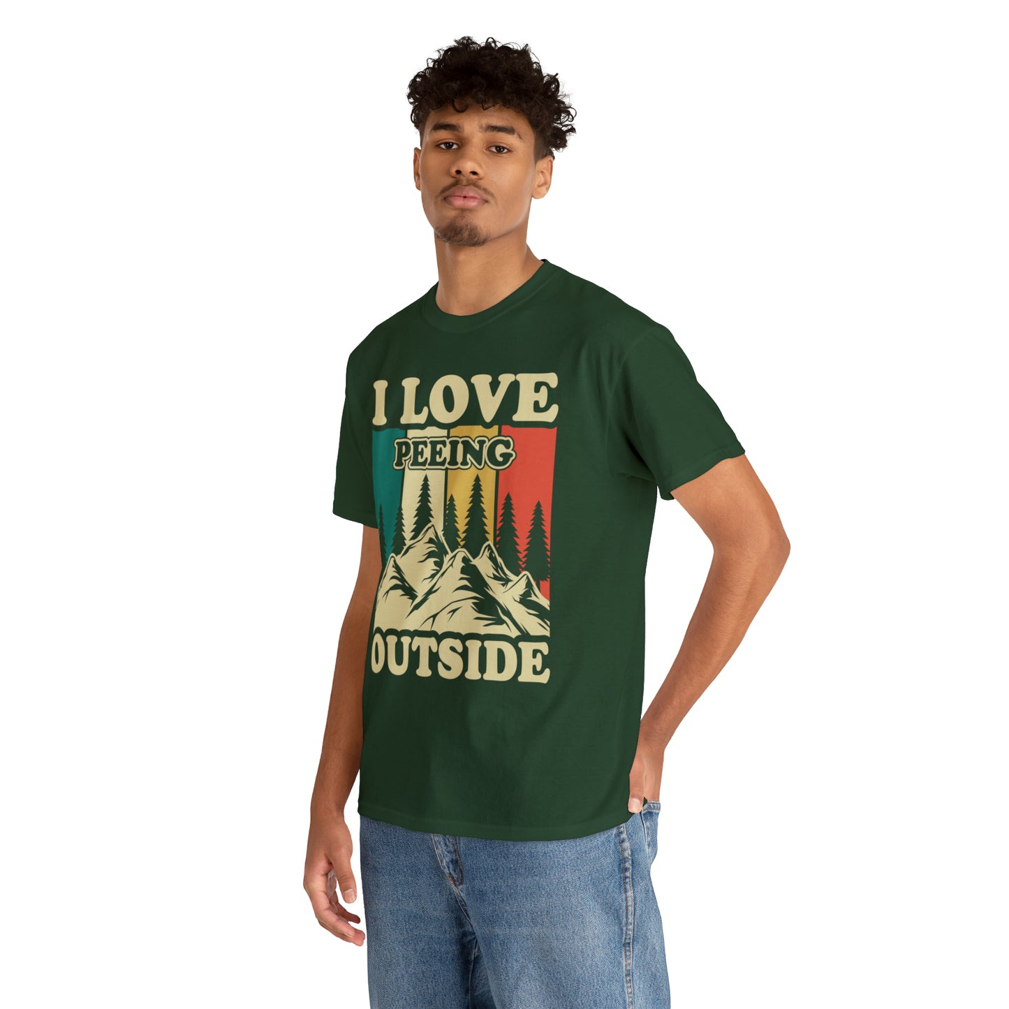 Retro Vintage Camping T-Shirt I Love Peeing Outside