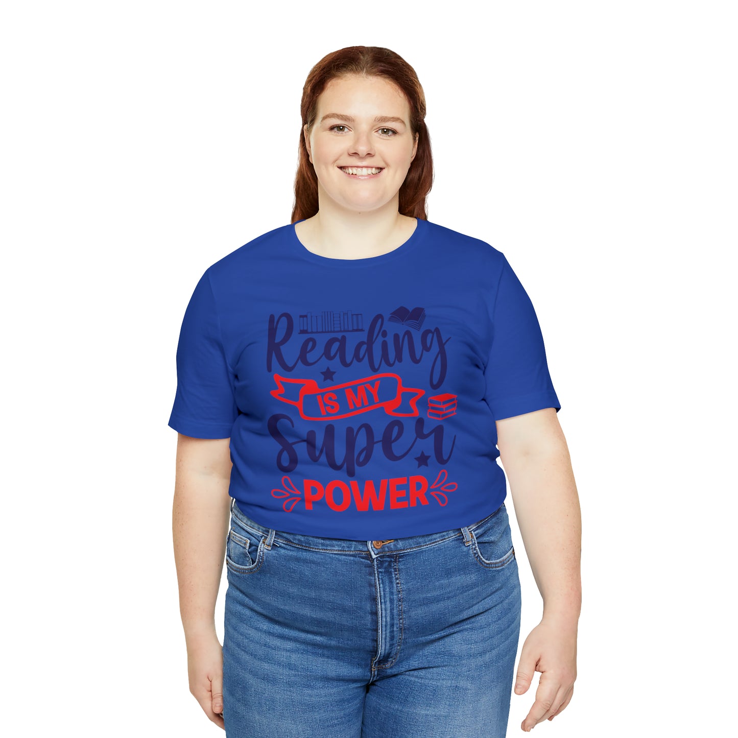 Reading Is My Super Power Short Sleeve Tee