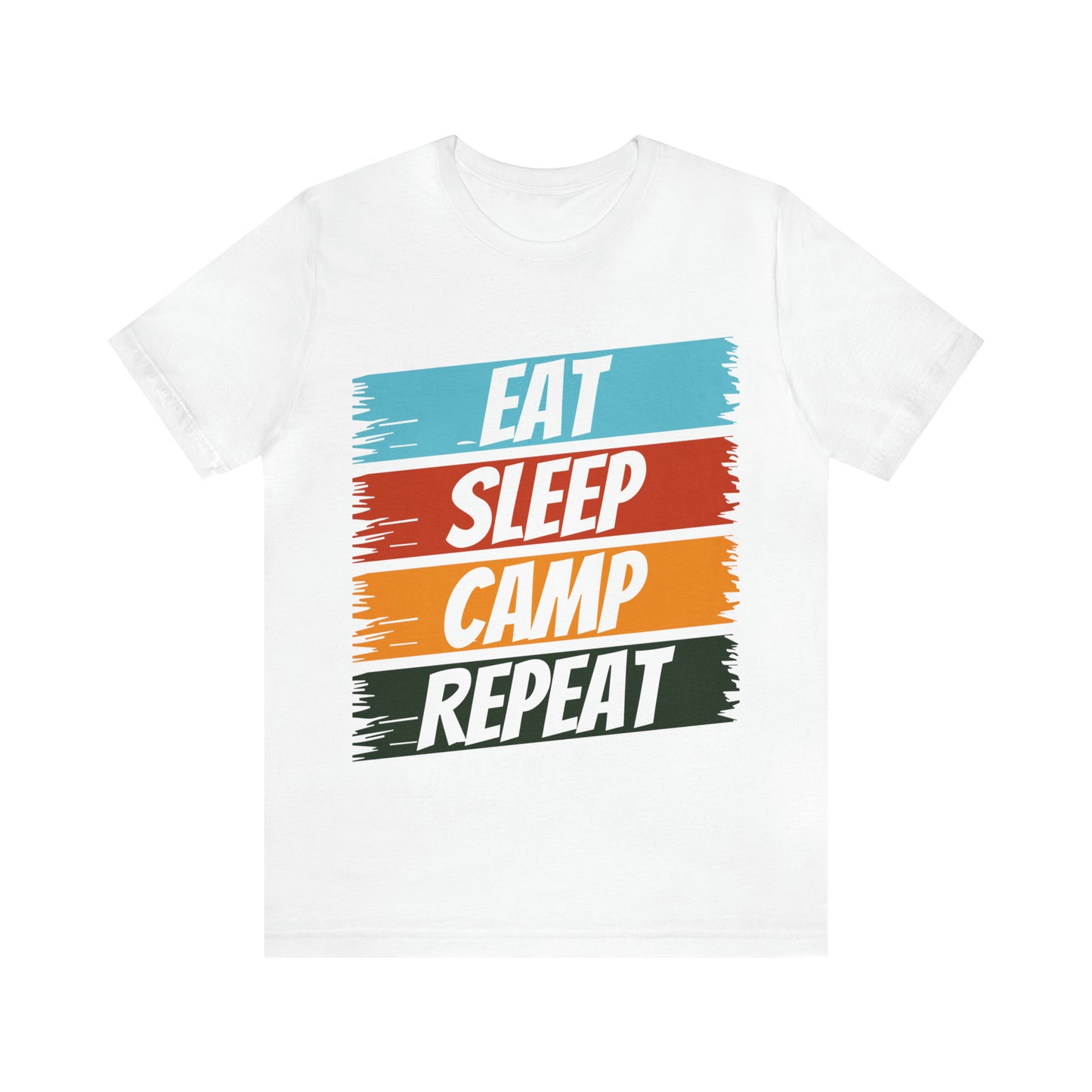 Eat Sleep Camp Repeat Short Sleeve Tee
