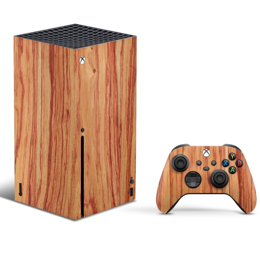Vinyl Wrap Skin Hardwood Compatible with X-Box Series X +2 Controller Skins