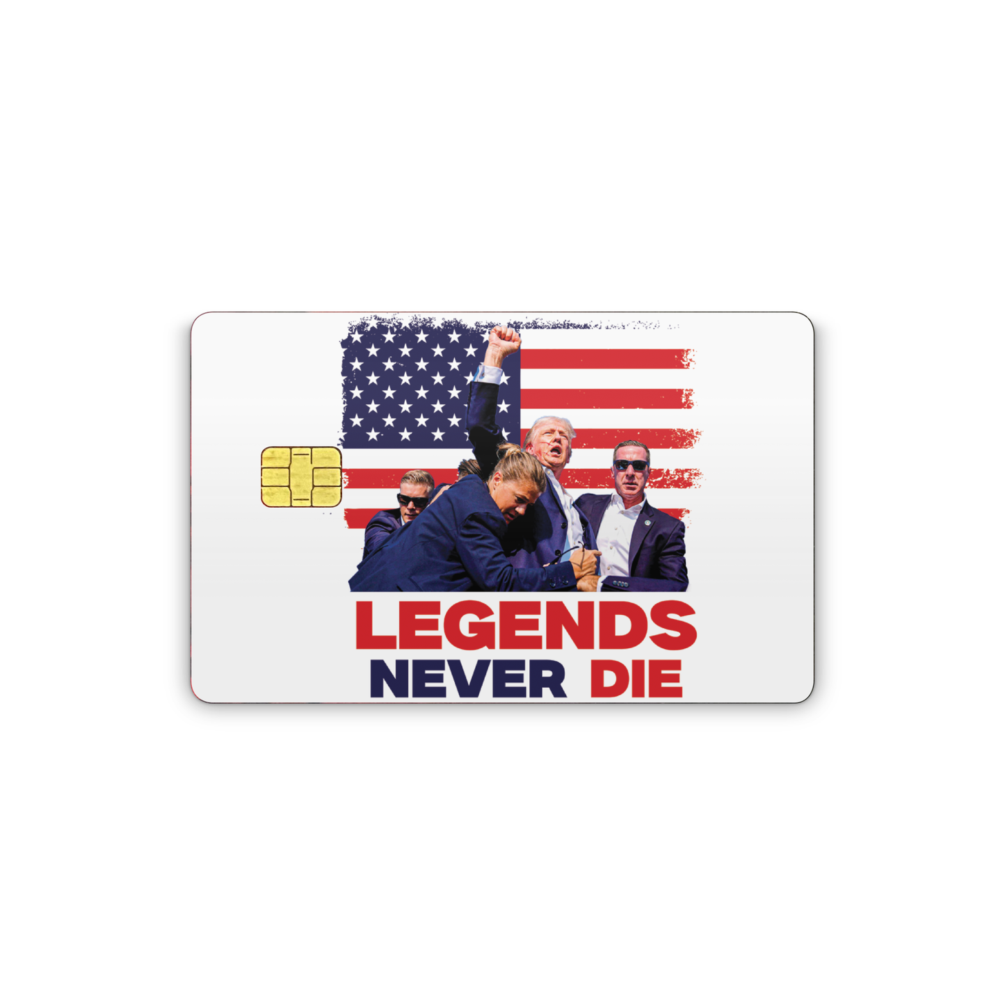 Credit Card Vinyl Skins Trump Legends Never Die Decal