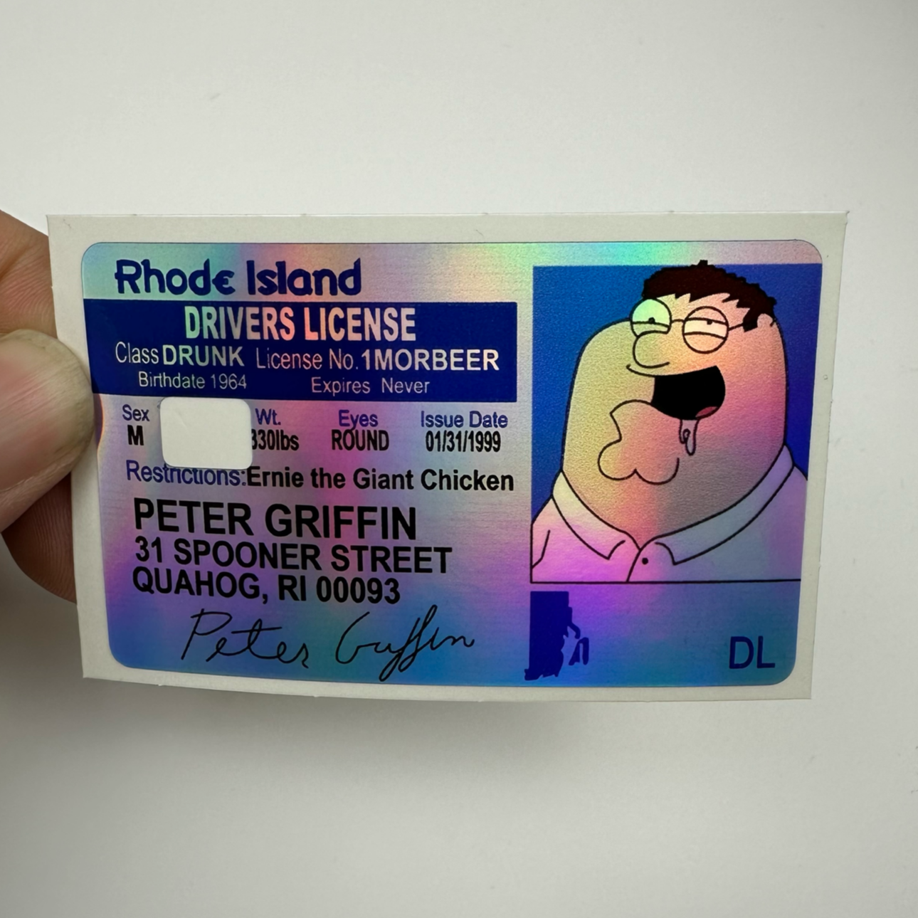 Credit Card Vinyl Skins Peter Holographic Decal