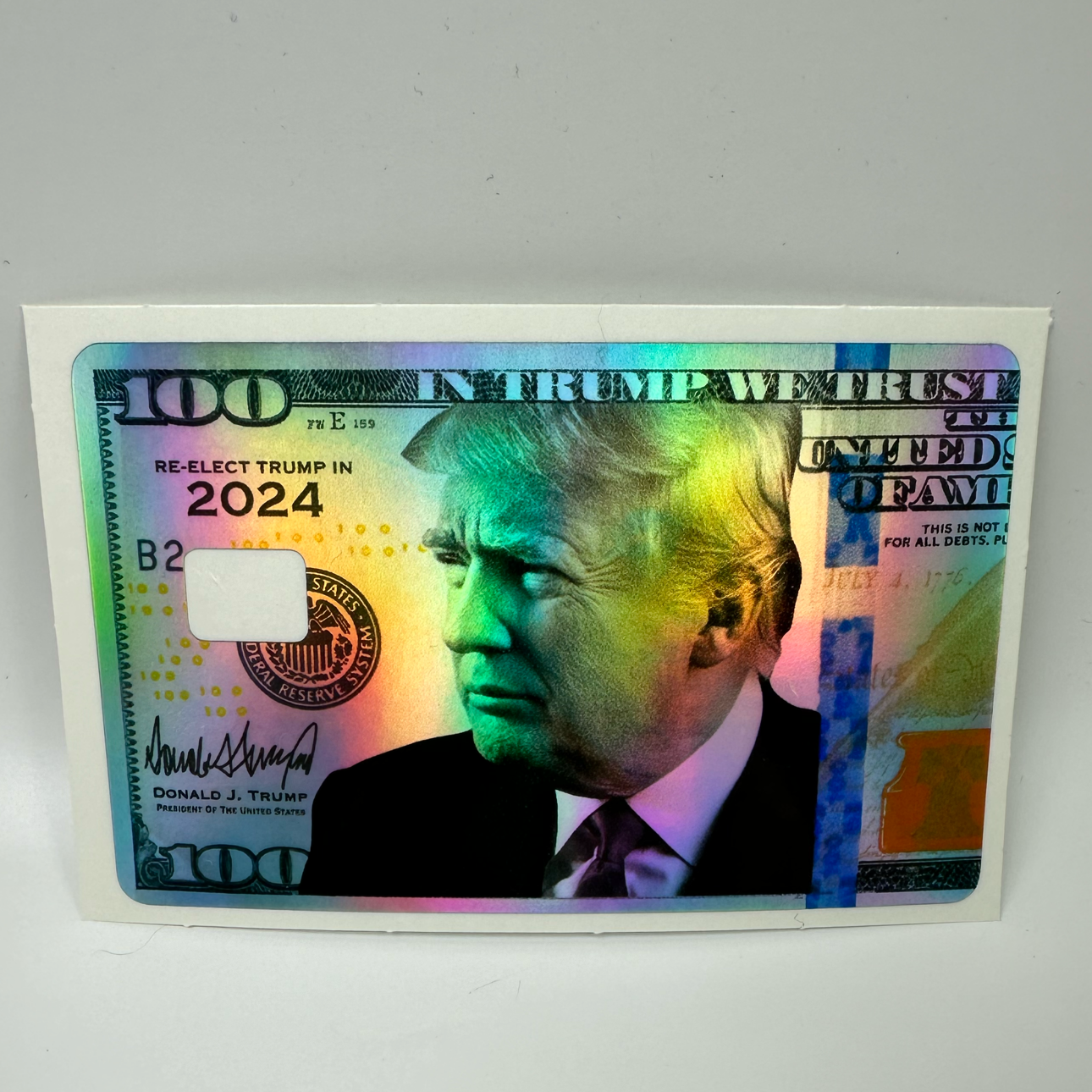 Credit Card Vinyl Skins Trump Card Holographic Decal
