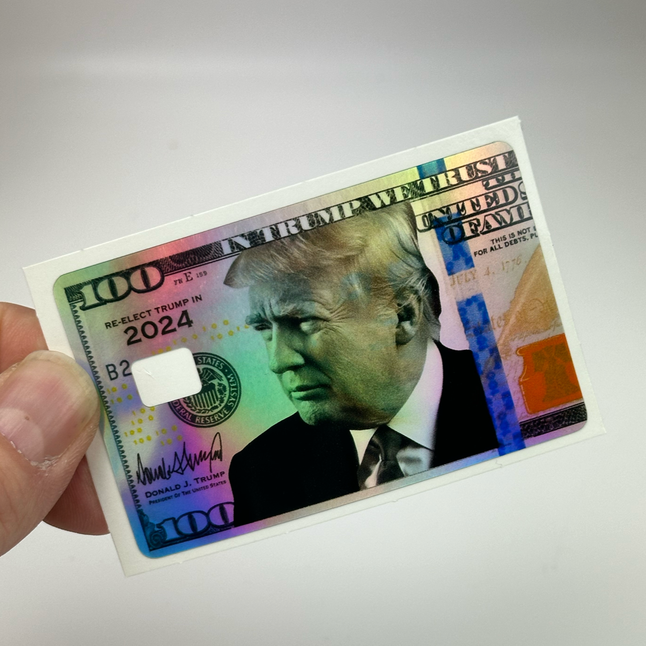 Credit Card Vinyl Skins Trump Card Holographic Decal