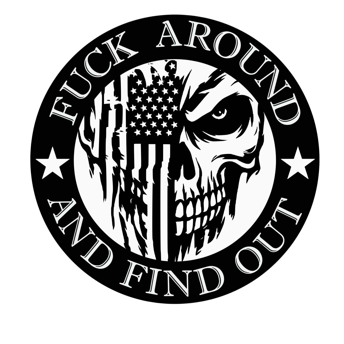 We The People Vinyl Decal - Custom Vinyl Skull FAAFO Sticker - Self-Adhesive, 6Mill Vinyl, Water and Fade Resistance, High Quality UV Resistance