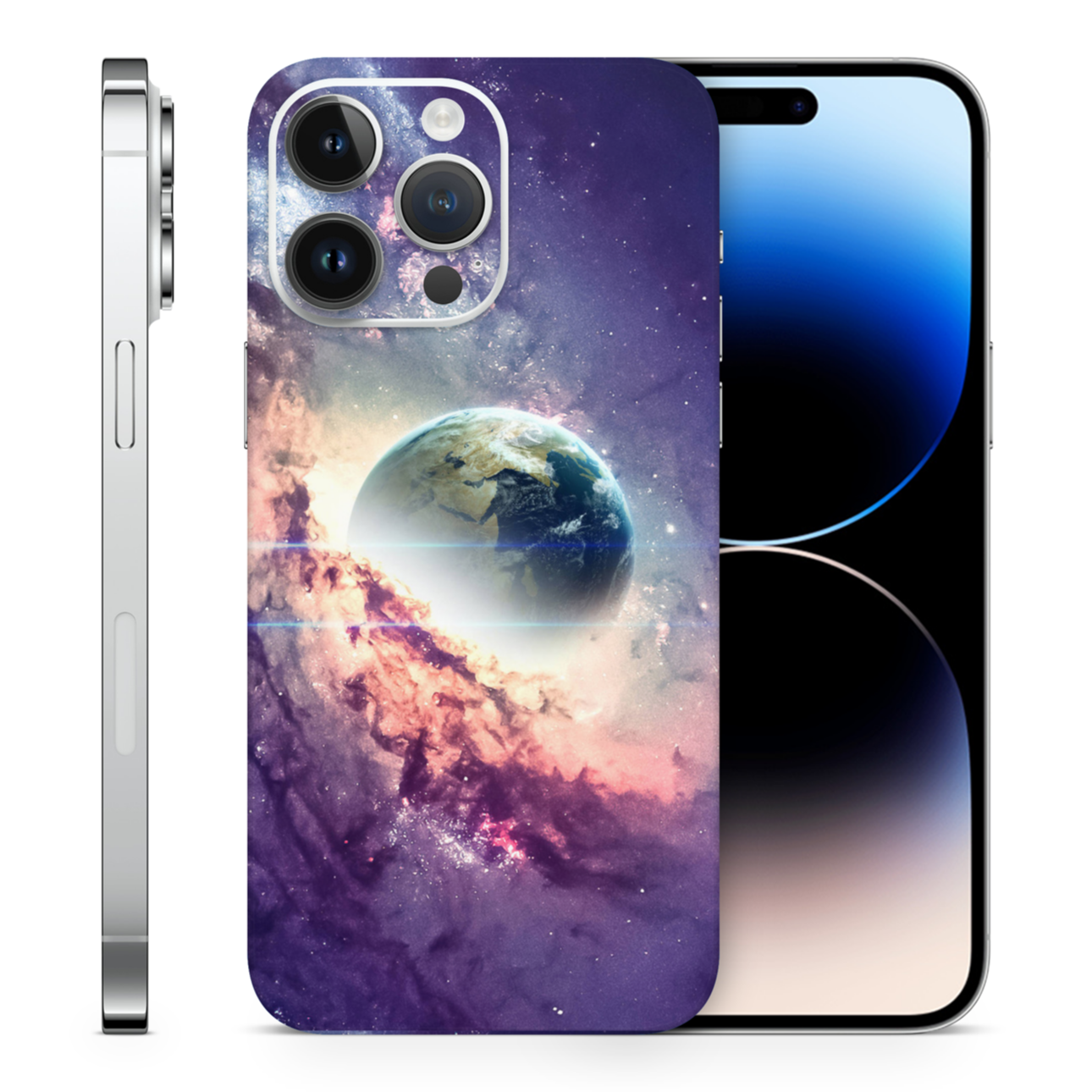 Galaxy Vinyl Skins Compatible With Iphone