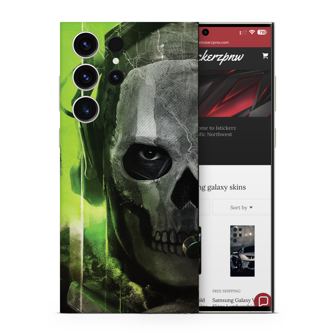 Samsung Galaxy Vinyl Phone Skins COD Decal